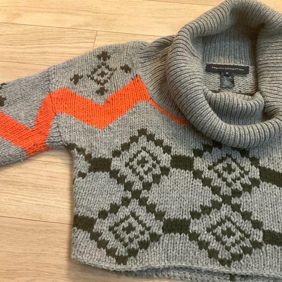 French Connection Crop Turtleneck Sweater - Picture 4 of 7